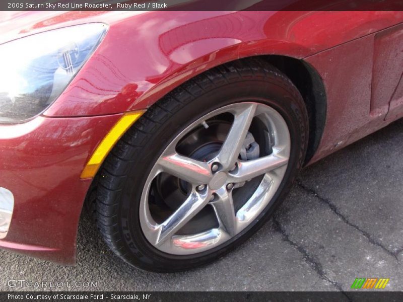Ruby Red / Black 2009 Saturn Sky Red Line Roadster