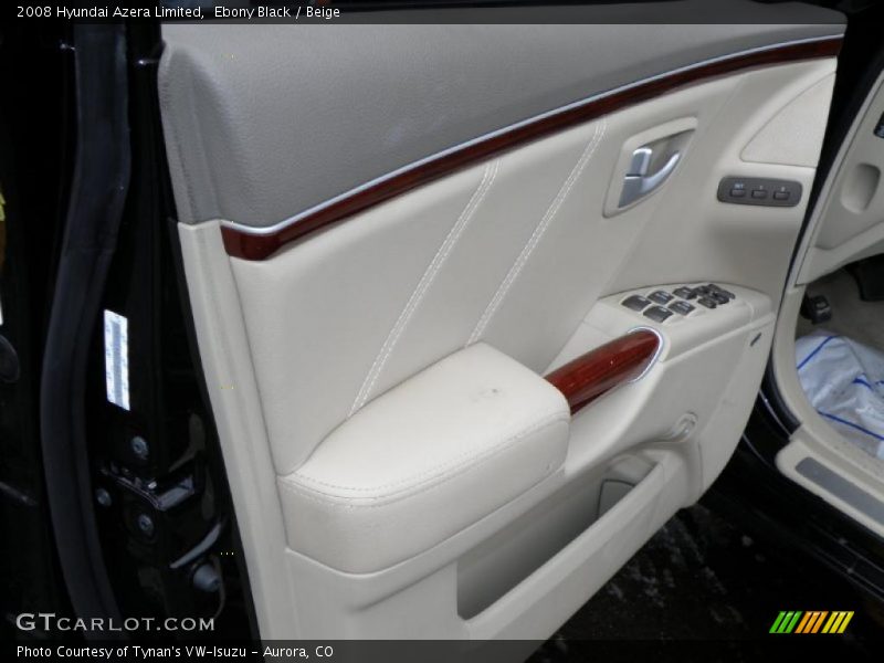 Ebony Black / Beige 2008 Hyundai Azera Limited