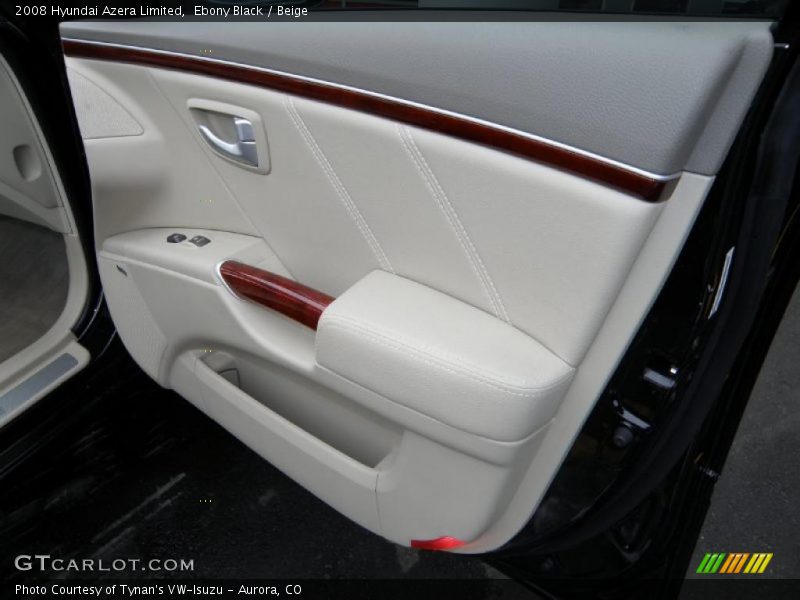Ebony Black / Beige 2008 Hyundai Azera Limited