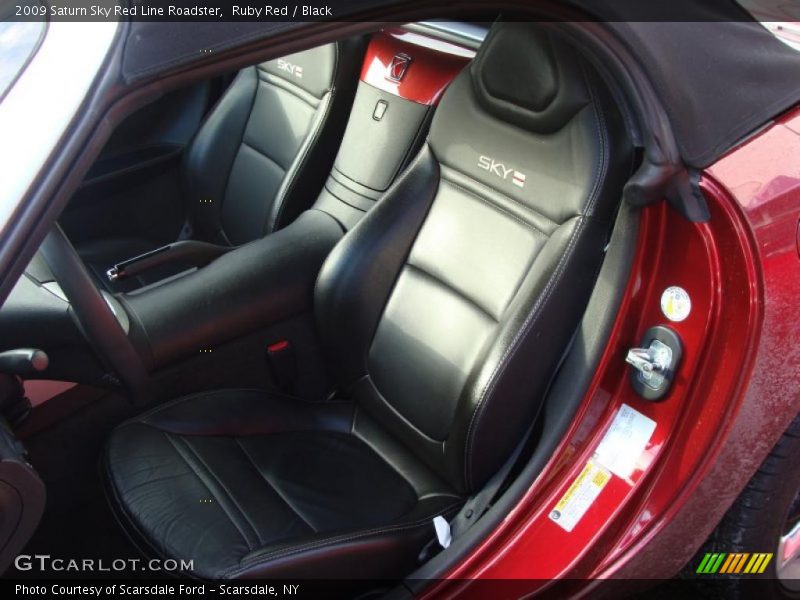 Ruby Red / Black 2009 Saturn Sky Red Line Roadster