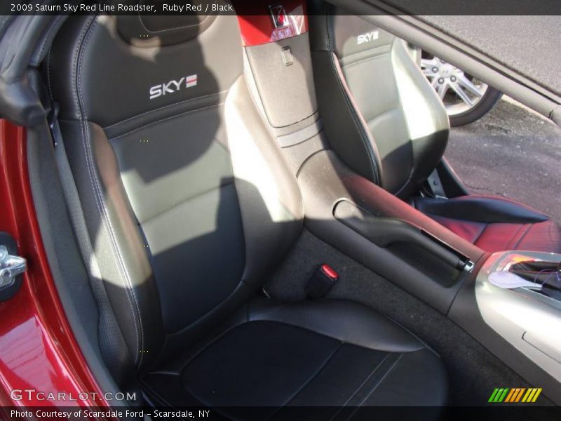 Ruby Red / Black 2009 Saturn Sky Red Line Roadster