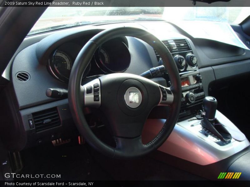 Ruby Red / Black 2009 Saturn Sky Red Line Roadster