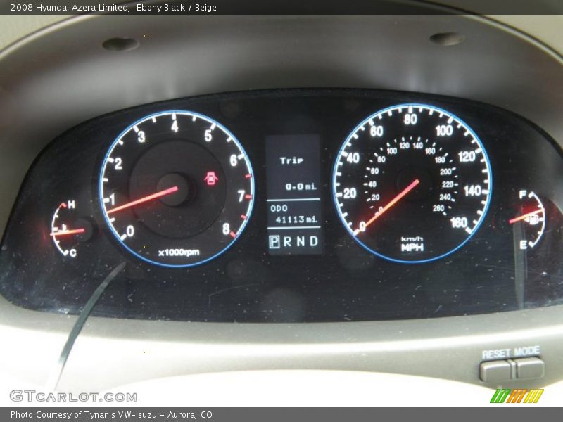 Ebony Black / Beige 2008 Hyundai Azera Limited