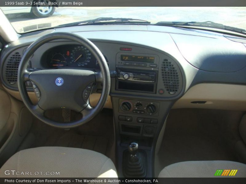 Black / Warm Beige 1999 Saab 9-3 Sedan