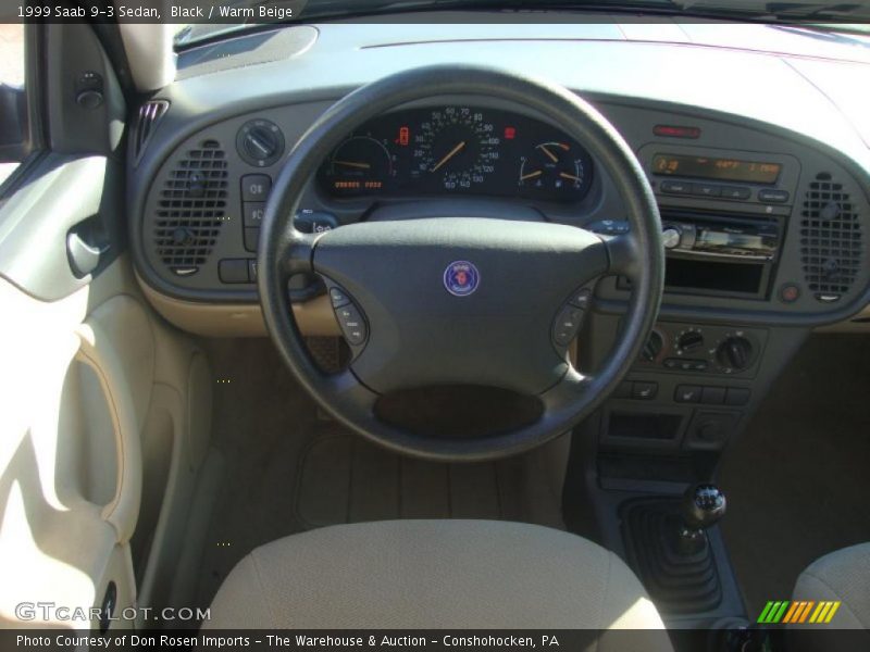 Black / Warm Beige 1999 Saab 9-3 Sedan