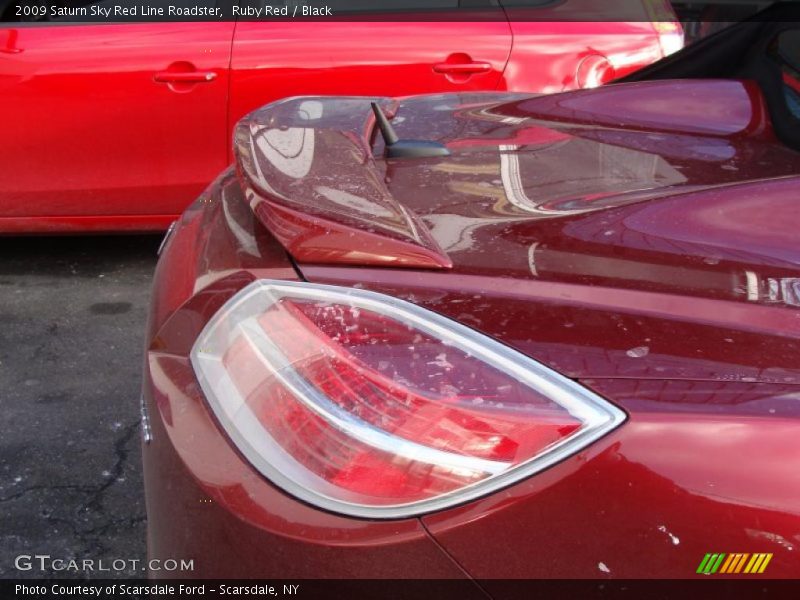 Ruby Red / Black 2009 Saturn Sky Red Line Roadster