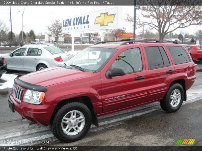Inferno Red Pearl / Taupe 2004 Jeep Grand Cherokee Special Edition 4x4