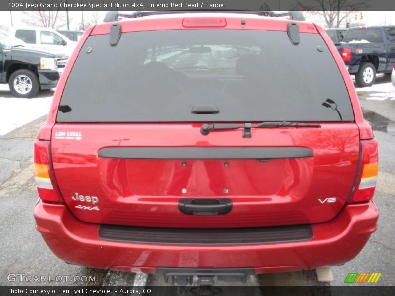 Inferno Red Pearl / Taupe 2004 Jeep Grand Cherokee Special Edition 4x4