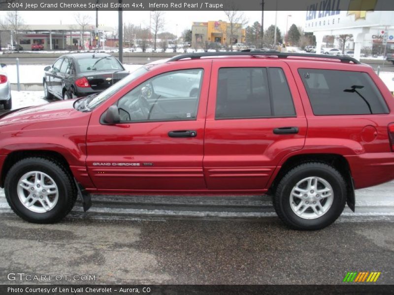 Inferno Red Pearl / Taupe 2004 Jeep Grand Cherokee Special Edition 4x4