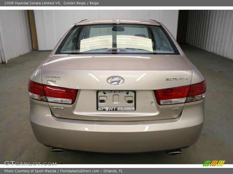 Golden Beige / Beige 2008 Hyundai Sonata Limited V6