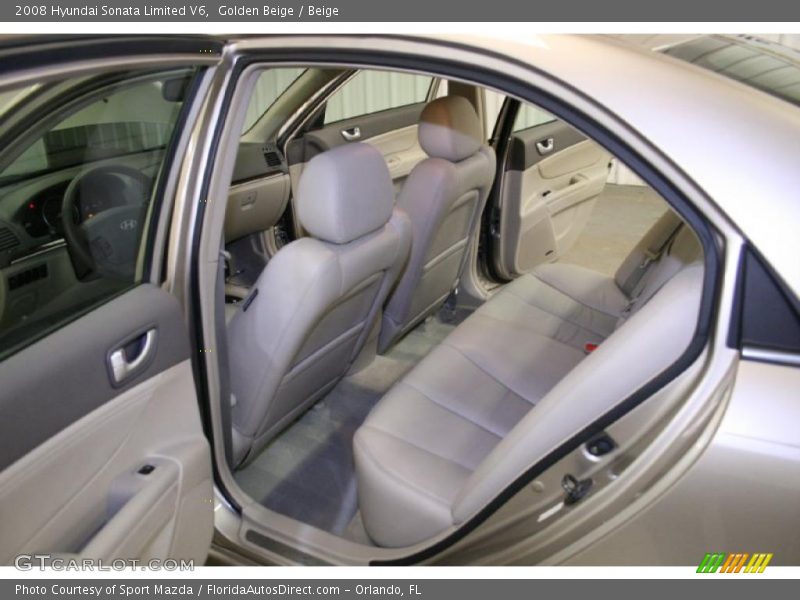 Golden Beige / Beige 2008 Hyundai Sonata Limited V6