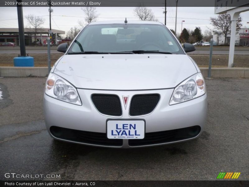 Quicksilver Metallic / Ebony 2009 Pontiac G6 Sedan