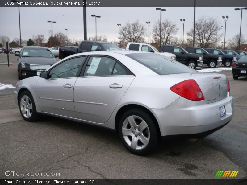 Quicksilver Metallic / Ebony 2009 Pontiac G6 Sedan