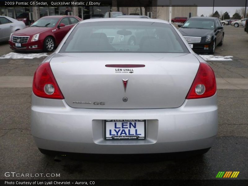 Quicksilver Metallic / Ebony 2009 Pontiac G6 Sedan