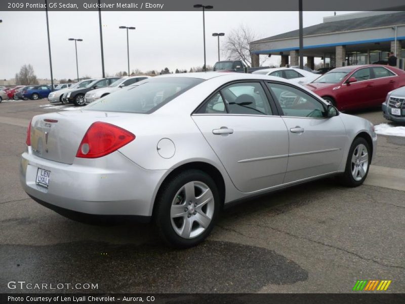 Quicksilver Metallic / Ebony 2009 Pontiac G6 Sedan