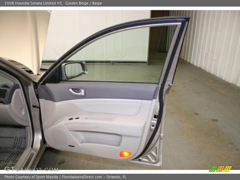 Golden Beige / Beige 2008 Hyundai Sonata Limited V6