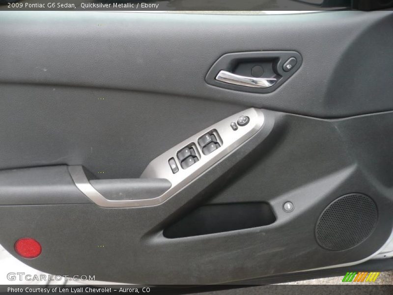 Quicksilver Metallic / Ebony 2009 Pontiac G6 Sedan