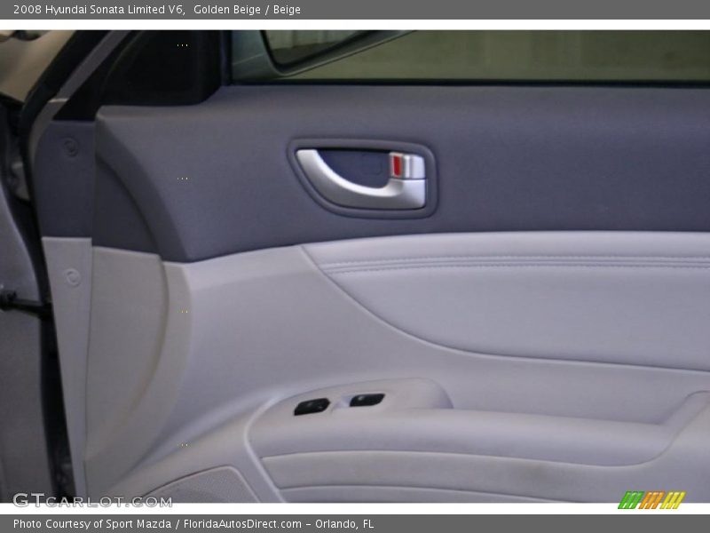 Golden Beige / Beige 2008 Hyundai Sonata Limited V6