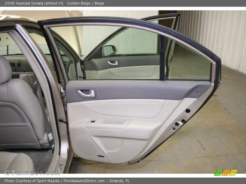 Golden Beige / Beige 2008 Hyundai Sonata Limited V6