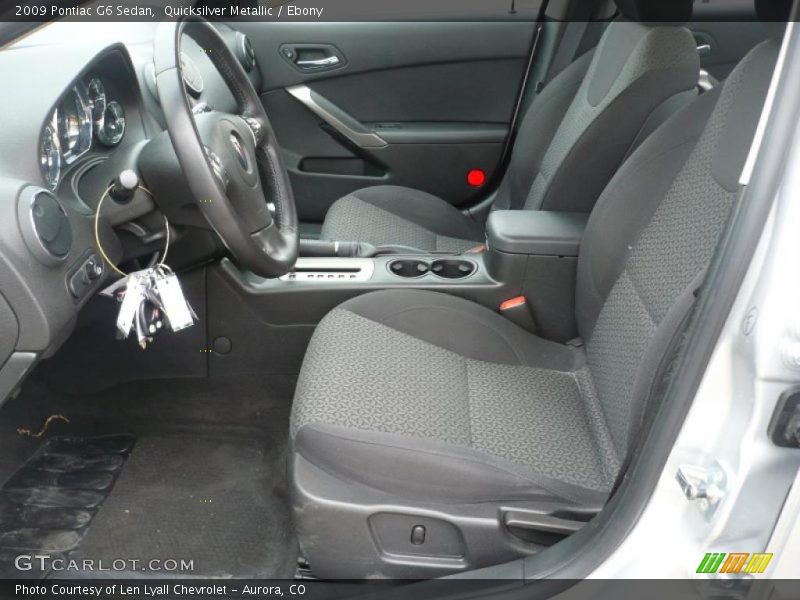 Quicksilver Metallic / Ebony 2009 Pontiac G6 Sedan