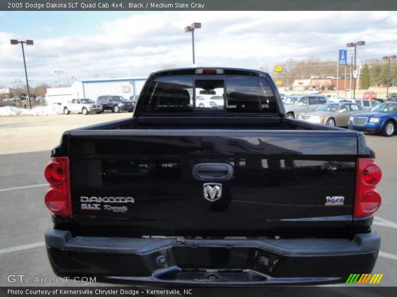Black / Medium Slate Gray 2005 Dodge Dakota SLT Quad Cab 4x4
