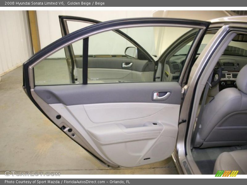 Golden Beige / Beige 2008 Hyundai Sonata Limited V6
