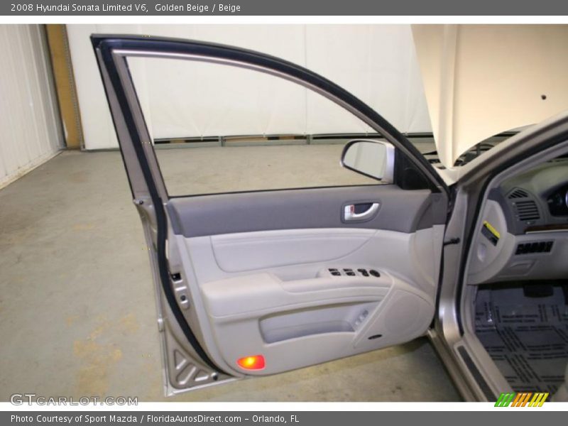 Golden Beige / Beige 2008 Hyundai Sonata Limited V6