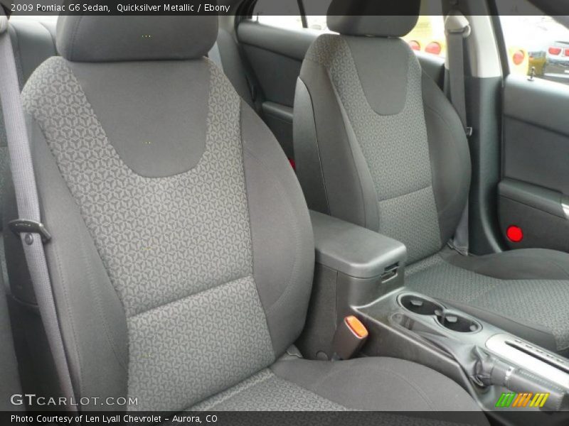 Quicksilver Metallic / Ebony 2009 Pontiac G6 Sedan