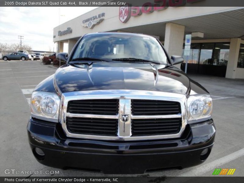 Black / Medium Slate Gray 2005 Dodge Dakota SLT Quad Cab 4x4