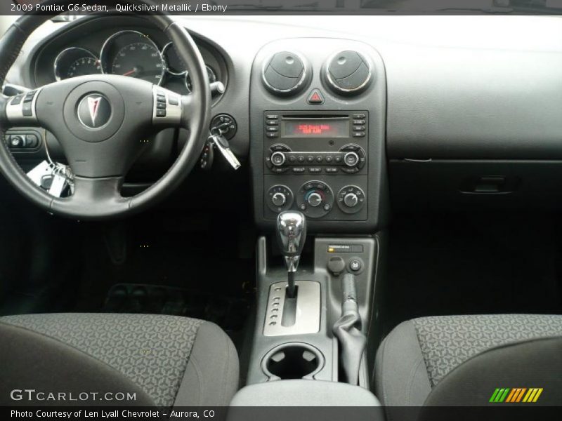 Quicksilver Metallic / Ebony 2009 Pontiac G6 Sedan