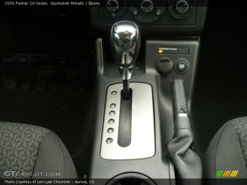 Quicksilver Metallic / Ebony 2009 Pontiac G6 Sedan
