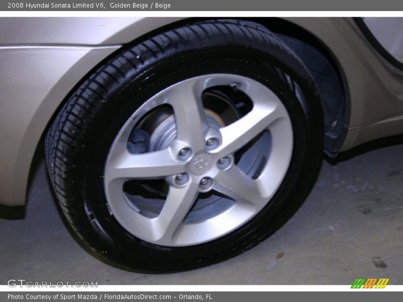 Golden Beige / Beige 2008 Hyundai Sonata Limited V6