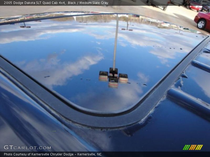 Black / Medium Slate Gray 2005 Dodge Dakota SLT Quad Cab 4x4