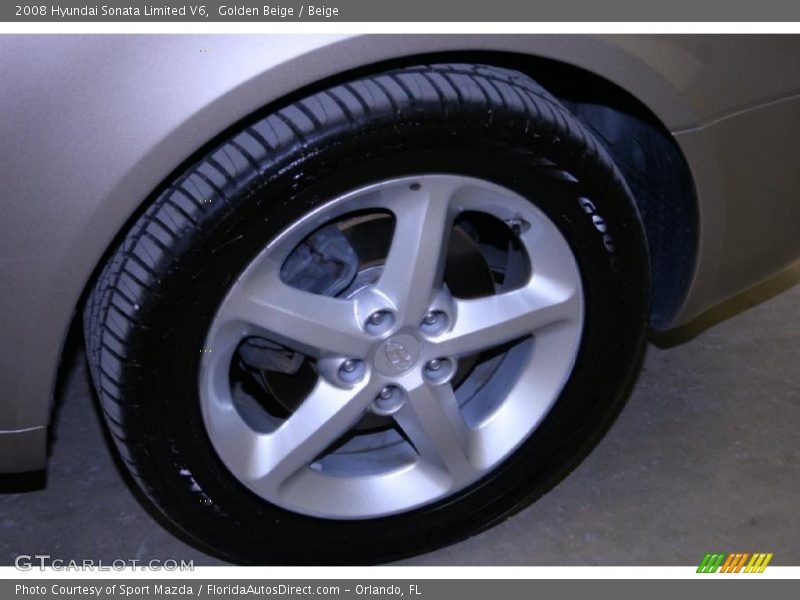 Golden Beige / Beige 2008 Hyundai Sonata Limited V6
