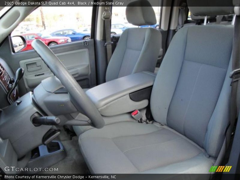 Black / Medium Slate Gray 2005 Dodge Dakota SLT Quad Cab 4x4