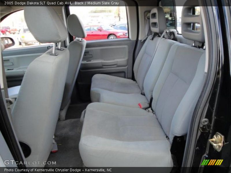 Black / Medium Slate Gray 2005 Dodge Dakota SLT Quad Cab 4x4