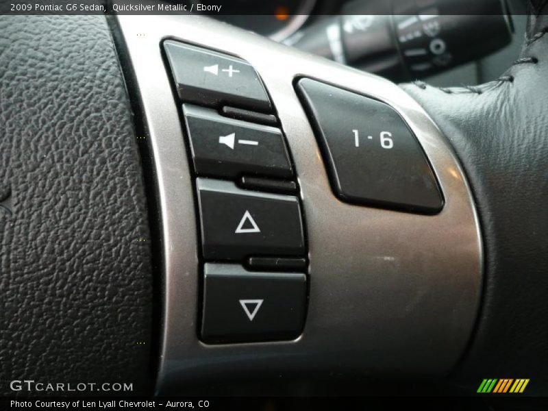 Quicksilver Metallic / Ebony 2009 Pontiac G6 Sedan