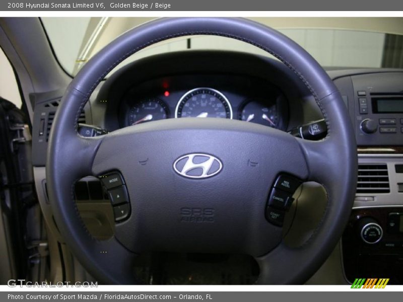 Golden Beige / Beige 2008 Hyundai Sonata Limited V6