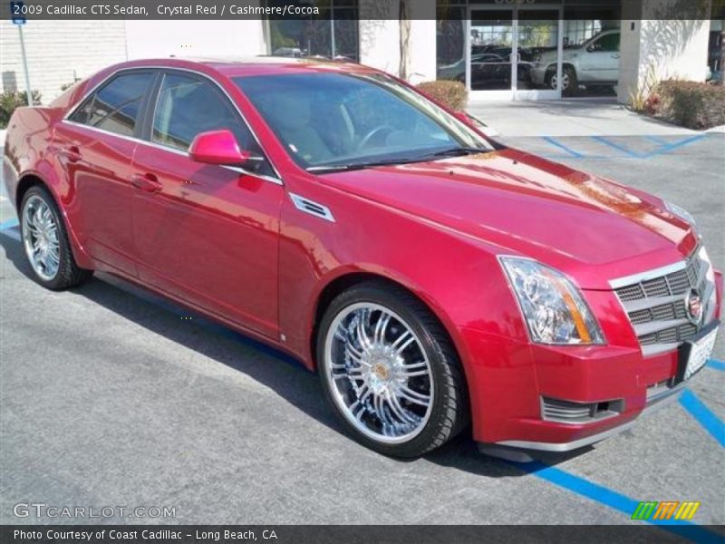 Crystal Red / Cashmere/Cocoa 2009 Cadillac CTS Sedan