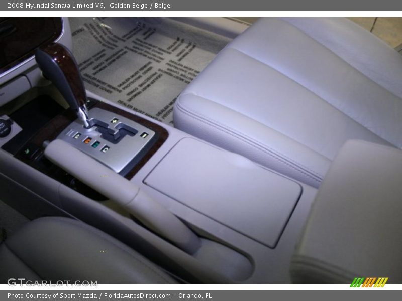 Golden Beige / Beige 2008 Hyundai Sonata Limited V6