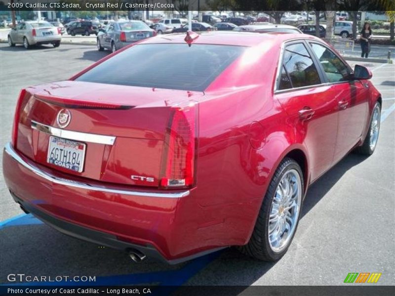 Crystal Red / Cashmere/Cocoa 2009 Cadillac CTS Sedan