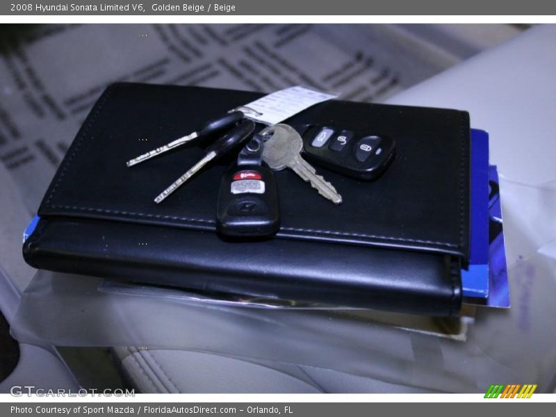 Golden Beige / Beige 2008 Hyundai Sonata Limited V6