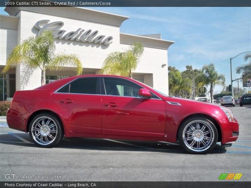 Crystal Red / Cashmere/Cocoa 2009 Cadillac CTS Sedan