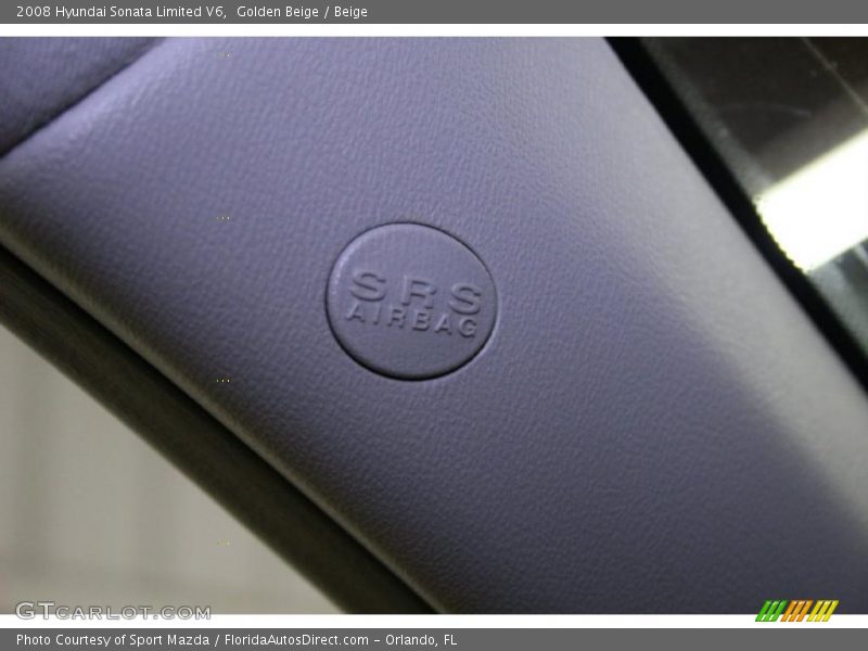 Golden Beige / Beige 2008 Hyundai Sonata Limited V6