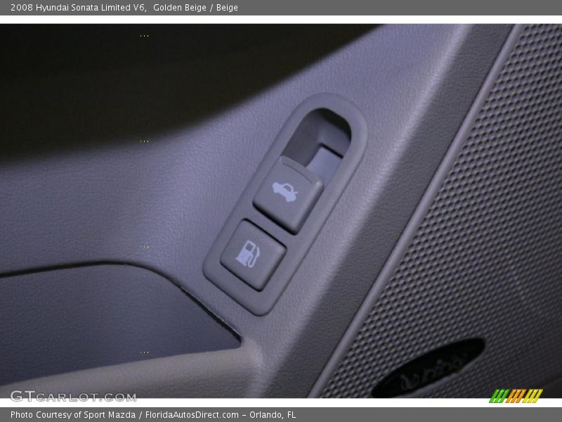 Golden Beige / Beige 2008 Hyundai Sonata Limited V6