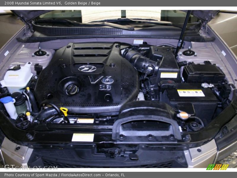 Golden Beige / Beige 2008 Hyundai Sonata Limited V6