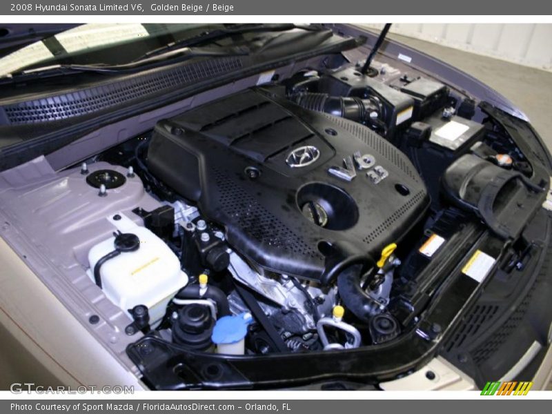 Golden Beige / Beige 2008 Hyundai Sonata Limited V6