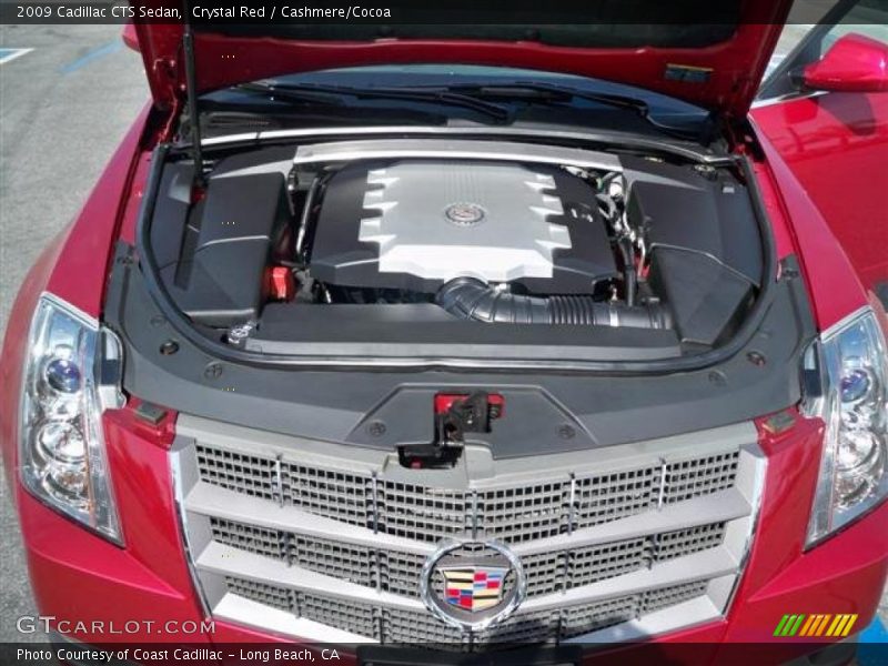 Crystal Red / Cashmere/Cocoa 2009 Cadillac CTS Sedan