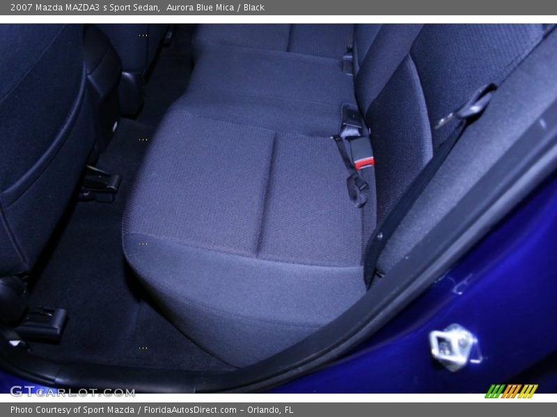 Aurora Blue Mica / Black 2007 Mazda MAZDA3 s Sport Sedan