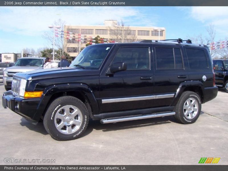 Black / Dark Slate Gray/Light Graystone 2006 Jeep Commander Limited